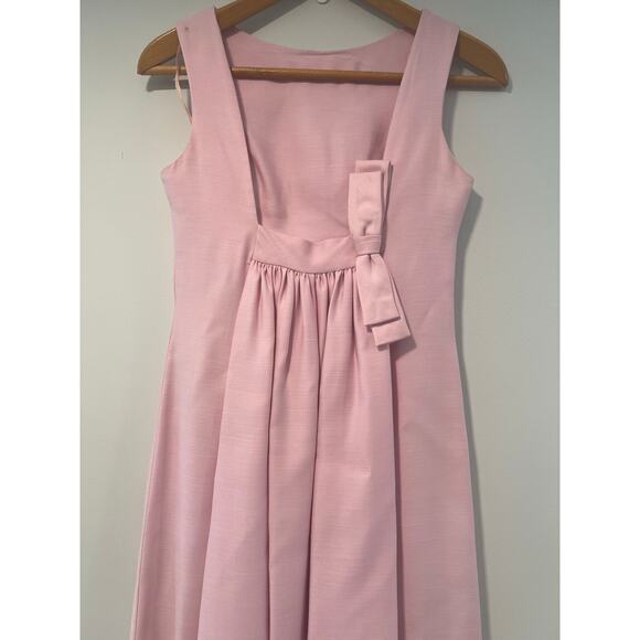Vintage 1960s -70s Lord & Taylor Sleeveless Column Gown Pink Small Med JL - Picture 9 of 15